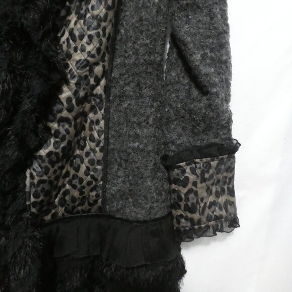 ARIA A USA | medium | Stylish Leopard Print Faux Fur Coat - Picture 7 of 16